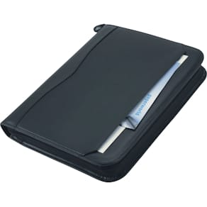 Schreibmappe Alassio Reggio, A4, Kunstleder, schwarz