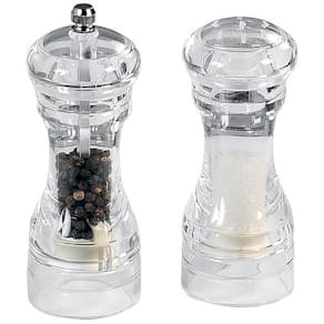 Salz- und Pfeffermühlen-Set KESPER Menage, transparent
