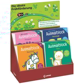 Ausmalblock LOEWE Mein erster Ausmalblock, 20x20 cm, 48 Seiten, 2