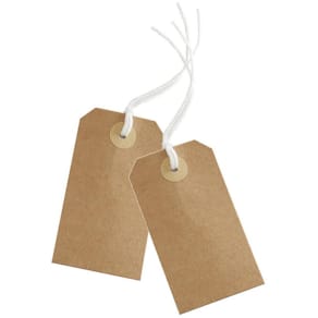 Etikett Manilla Tags 9x5cm kraft 10/fp