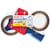 Packband tesa Sparpack mit Abroller, 2 Rollen, braun