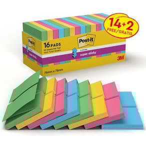 Notatblokk POST-IT SSZN 76x76 ass (16)