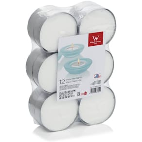 Teelicht Maxi, 12 Stück, weiß