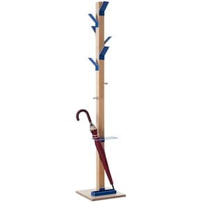 Garderobenständer EASYCLOTH, 6 Haken, blau, 178 cm