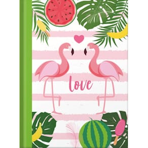 Notizbuch RNK Flamingo, grün, A5, dotted, 96 Blatt, Hardcover