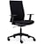 Bureaustoel Euroseats Canillo, stoffen rug, zwart