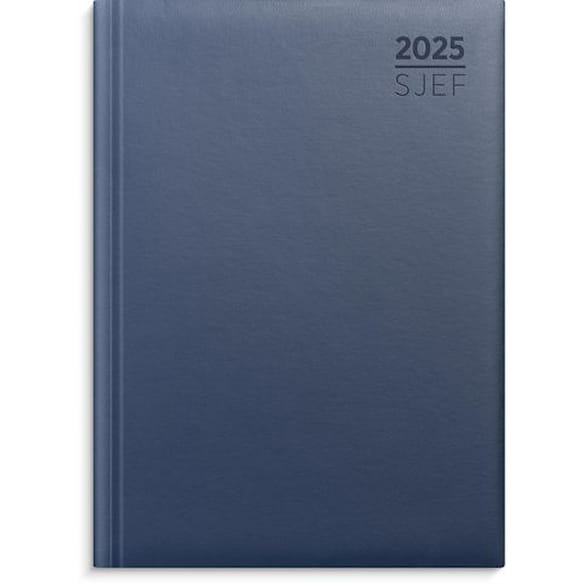 Sjefskalender GRIEG A5 imitert 2025 blå