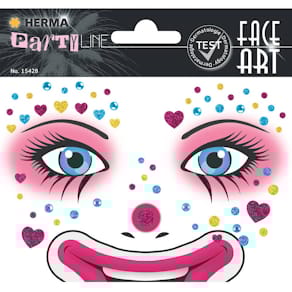 Sticker HERMA Face Art Decor Clown Annie, sortiert, 127 x 91 mm