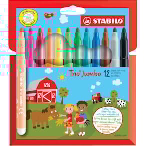Faserschreiber STABILO Trio Jumbo, 12 St.
