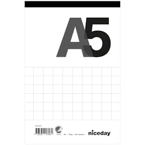 Perforerat block A5 80blad rutat