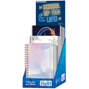 Schülerkalender HÄFFT Display 2025/26, 18 Stück, sortiert