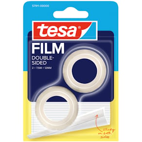 Doppelklebeband tesa doppelseitig, 2 Stück, 7,5 m x 12 mm