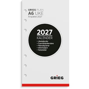 Årspakke GRIEG A6 2027 uke