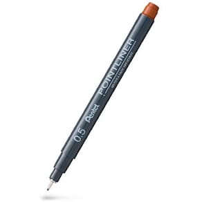 Fineliner PENTEL Pointliner 0,5mm brun