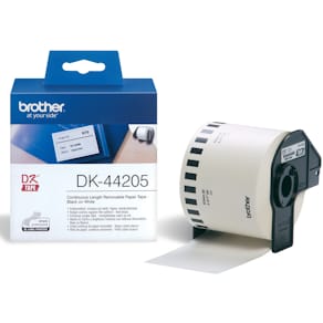 Endlosetikett Brother, 62 mm x 30,48 m, weiß