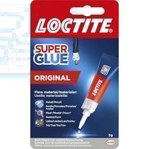 Superlim LOCTITE 3 g, hurtighærdende, pk. á 12