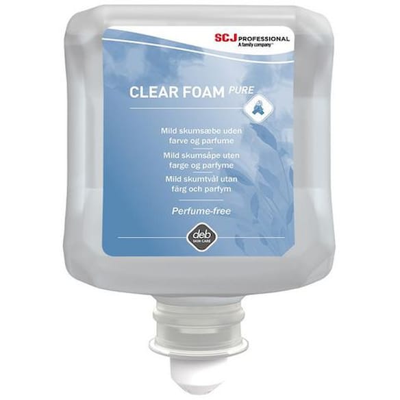 Skumsåpe SCJP Clear Foam Pure 1L 6st