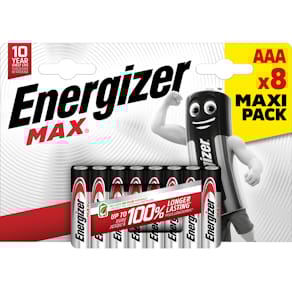 Batterie Energizer AAA LR03 Micro, 8 Stück