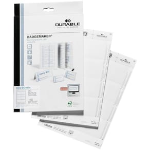 Etiketter DURABLE namnskylt 90x60 20/fp
