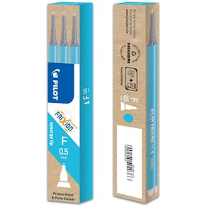 Pennpatron Gelbläck PILOT Lj.blå 3-pack Frixion Point