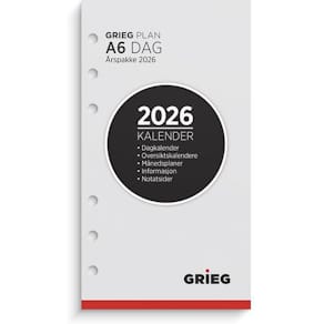 Årspakke GRIEG A6 2026 dag