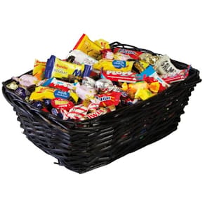 Godis Presentkorg svart inslaget 2,5kg