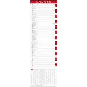 Burde Stor Bordskalender med flik 2027