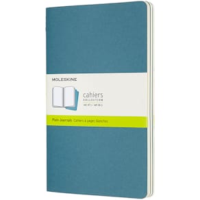 Cahier Journal Olinjerad Large Brisk Blue 3-Pack