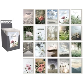 Trauerkarte KOMMA³, sortiert, 60 Stück, mit Umschlag