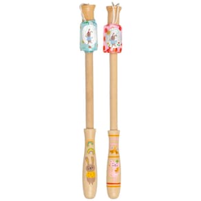 Schwungband MOSES., Holzgriff, rosa/türkis, 2 m