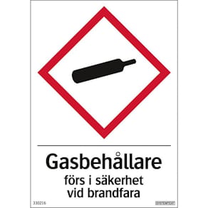 Dekal Gasbehållare 105x148mm
