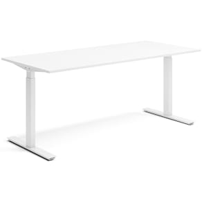 Skrivbord el 180x80 cm Vit/Vit