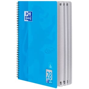 Collegeblock Oxford Touch, A4+, 80 Blatt, kariert, L28, meerblau