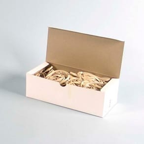 Gummibånd hvid 120 x 5 mm, 500 g rulle