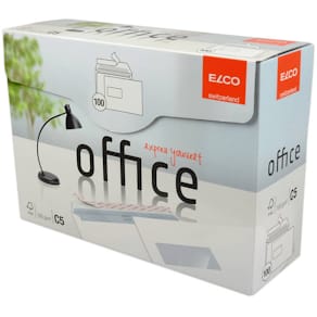 Briefumschlag Elco Office, C5, mit Fenster, haftklebend, weiß