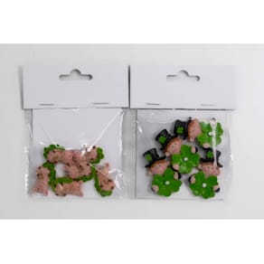 Glücksbringer Noname, Schweinchen/Klee (6 Stück) oder Kehrer/Klee