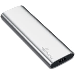 Externe SSD MediaRange, 120 GB, silber