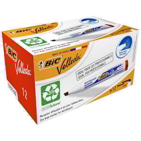 Whiteboardpenn BIC Velleda 1751 skrå rød