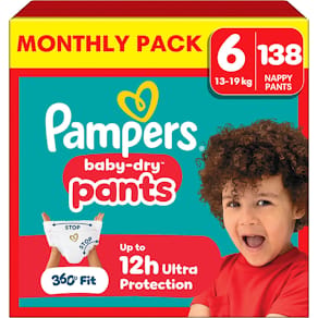 Blöja PAMPERS Baby Dry S6 13-19kg 138/fp