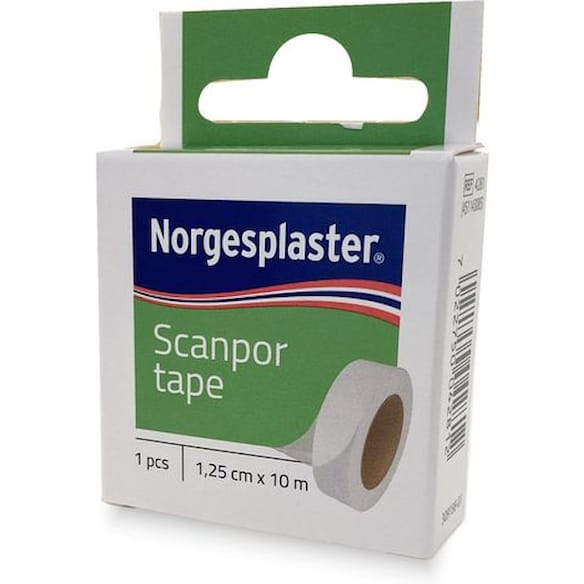 Tape Scanpor Refill 1,25cmx10m hvit 10st