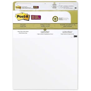 Flipoverpapir Post-it Super Sticky hvid, 635 x 762 mm, 30 ark