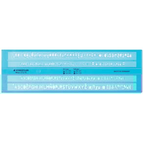 Schriftschablone STAEDTLER Mars, 3,5 und 5 mm, gerade