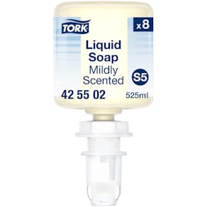 Flüssigseife Tork S5 Mild-Duftend, Mini, 525 ml, weiß (425502)