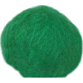 Kardad ull 250g grön