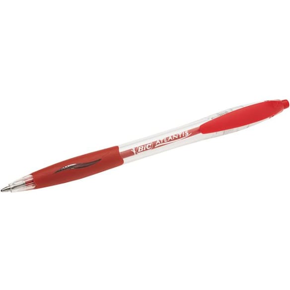 Kulepenn BIC Atlantis Classic M rød 12st