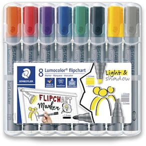 Whiteboardmarker Staedtler 2–5 mm, assorteret, 8 stk