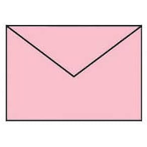 Briefhülle Rössler Coloretti, C6, 5 St., rosa