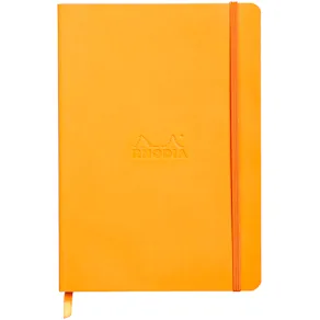 Rhodiarama soft A5 orange ruled ivory