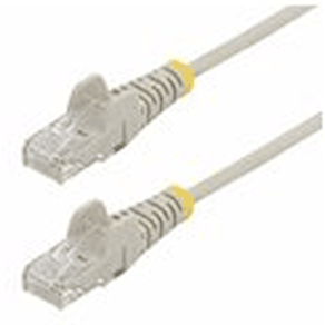 StarTech.com 5m Gray Slim CAT6 Ethernet Cable, Snagless, 28AWG,