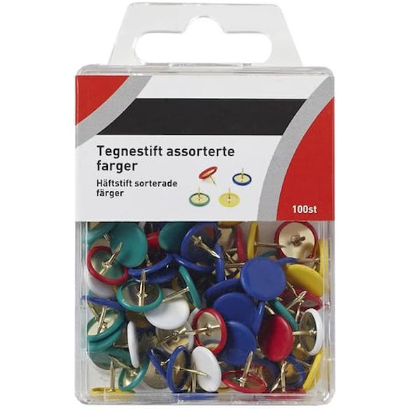 Tegnestift assorterte farger (100)
